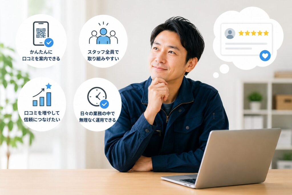 導入前に抱えていた口コミの課題