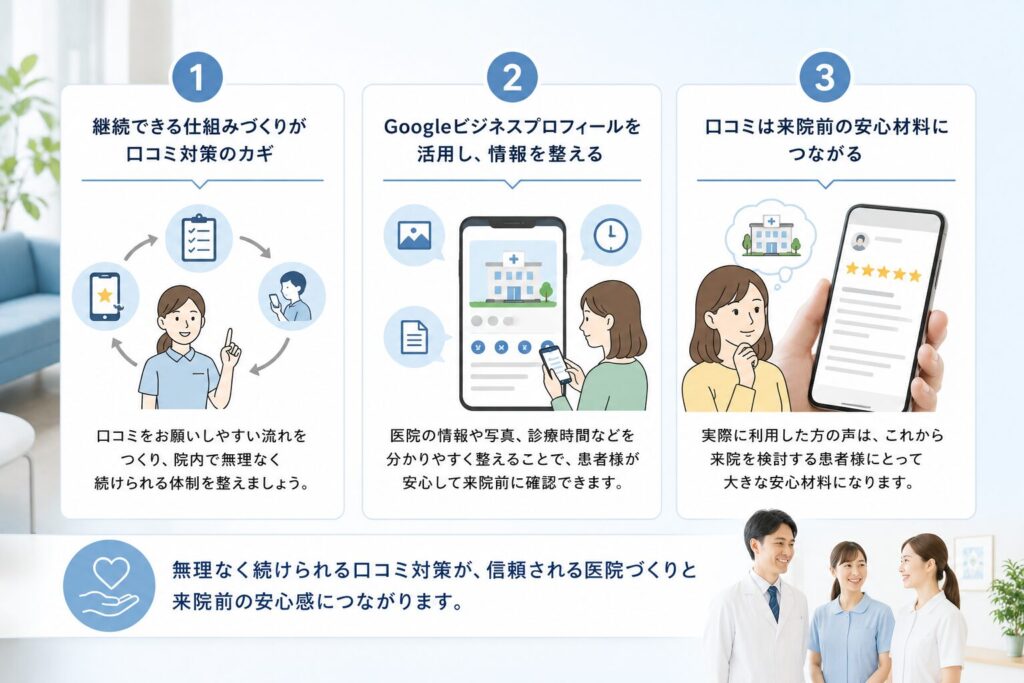 口コミ対策で信頼を築く