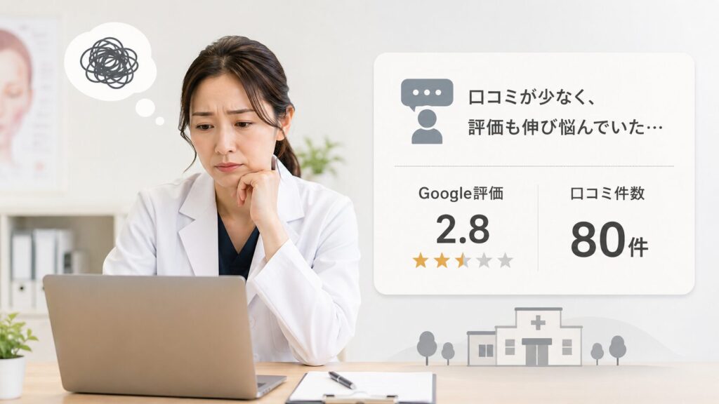 医師の心配と評価情報