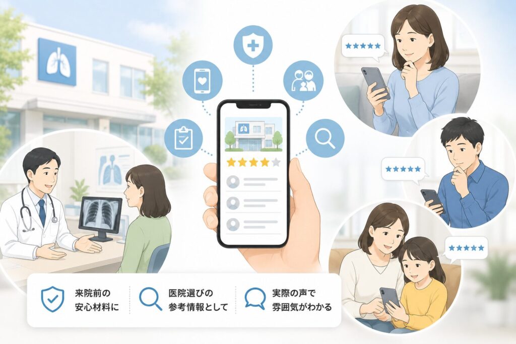 呼吸器内科でも口コミ対策は重要
